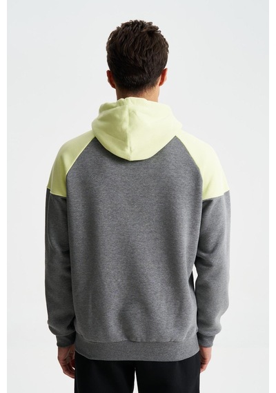 AR-MA Arma Erkek Pamuklu Regular Fit 3 İplik Şardonlu Kanguru Cepli Sweatshirt 001