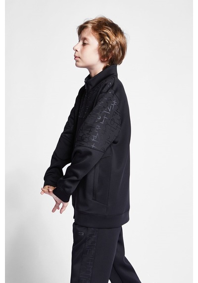 Lescon Çocuk Fermuarlı Sweatshirt 24b-3135 Siyah