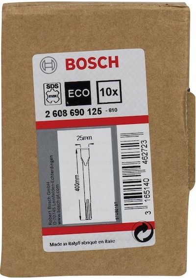Bosch - Sds-max Şaftlı Yassı Keski 400 25 Mm 10'lu