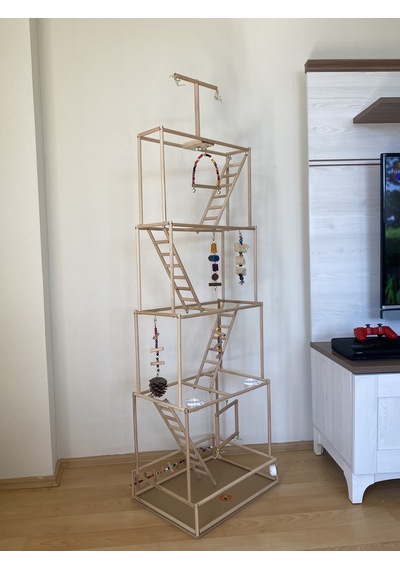 Paks Pet Ahşap Kuş Oyun Parkı No:18
