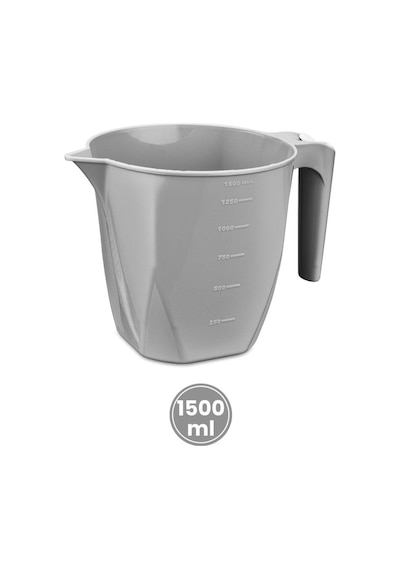 3 Lü Wc Tuvalet Temzilk Seti, Klasik Wc Fırça Takımı + Maşrapa 1,5 Lt + Sessiz Wc Kapağı Seti Gri Gri
