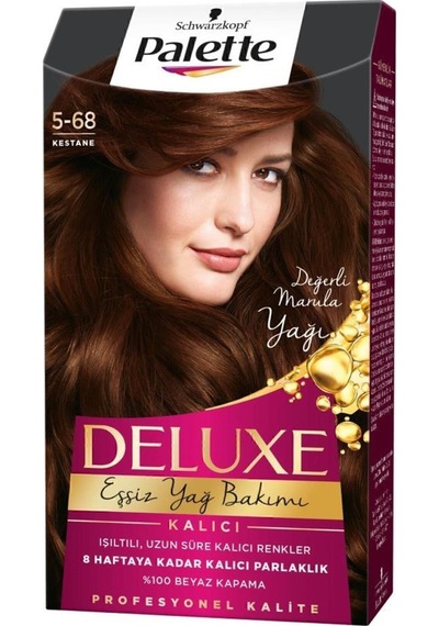 Palette Deluxe 5 - 68 Kestane X 2 Paket Saç Boyası