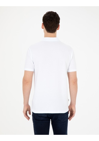 Pierre Cardin Erkek Beyaz Tişört Basic 50280754-vr013