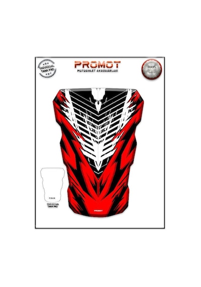 Universal Motosiklet Tank Pad 3d Sticker 0430 Diğer