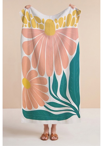 Çiçek Desenli Bohem Plaj Havlusu-akdeniz Pastel Floral Havuz Deniz Banyo Hızlı Kuruyan Sahil Örtüsü Yağmur Dalgası Çiçek Desenli Bohem Plaj Havlusu-akdeniz Pastel Floral Havuz Deniz Banyo Hızlı Kuruyan Sahil Örtüsü Yağmur Dalgası