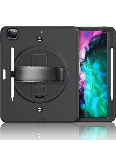 İpad Uyumlu Pro 12.9 2021 Kılıf Strap-c Otterbox Tablet Kapak - Siyah Diğer