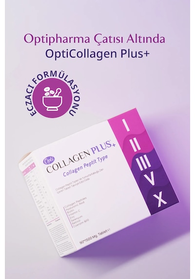 Opticollagen Plus 5 Tip Collagen 1500 Mg 90 Tablet