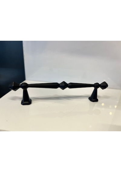 Napoli Metal Kulp 96mm Mat Siyah Dolap Kapak Modern Tv Ünite Çekmece Mobilya Komidin Mat Siyah