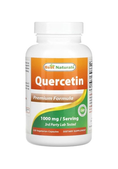 Best Naturals, Quercetin, 120 Vegetarian Capsules 500 Mg Per Capsule