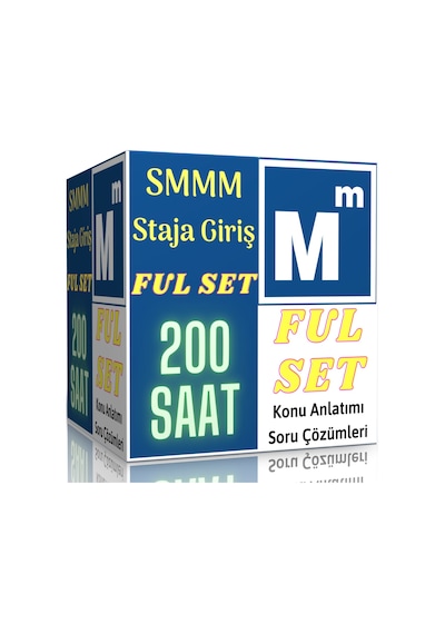Smmm Staja Giriş Ful Eğitim Seti 200 Saat Özel Anlatım - Enine Boyuna Eğitim