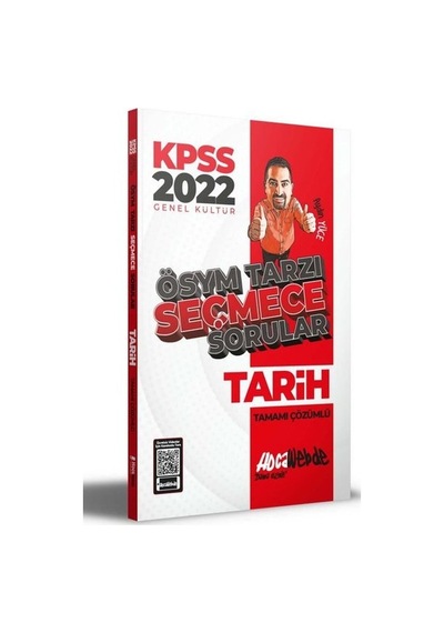 2022 KPSS Tarih ÖSYM Tarzı Seçmece Sorular Tamamı Çözümlü Soru Bankası - Aydın Yüce - Hoca Webde Yayınları