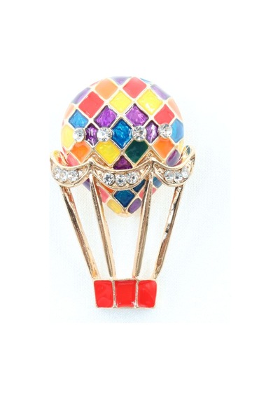 Uçan Balon Broş. Taşlı Tasarım Broş. Yaka İğnesi Broş. Kadın Broş. Erkek Broş. Broş. Unisex Çok Renkli