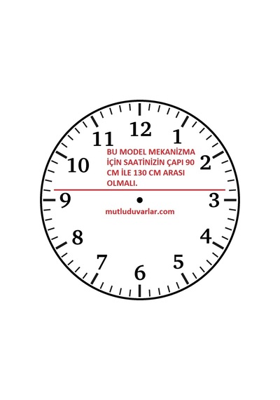 60 cm saat mekanizması 60 cm yelkovan Diğer