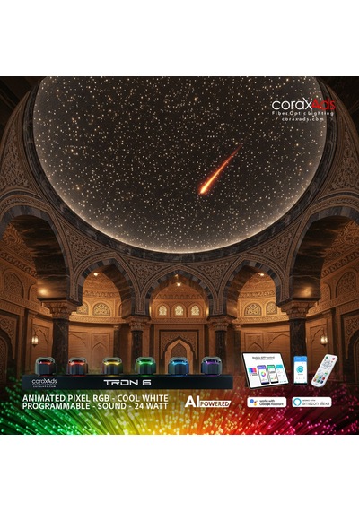 Hamam, Sauna, Spa Aydınlatma Ambiyans Tavan Yıldız Fiber Optik Seti - Mini Çok Renkli