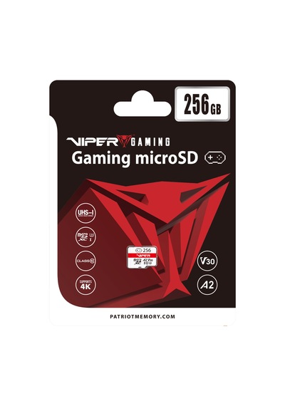 Patriot 256gb Viper Gaming Series V30 A2 Micro Sd Hafıza Kartı Abab74ptr0006