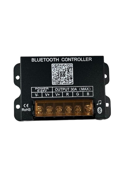 Bluetooth Telefon Kontrollü Rgb Şerit Led Set 5050 Ledli 3çipli 20metre Ip20