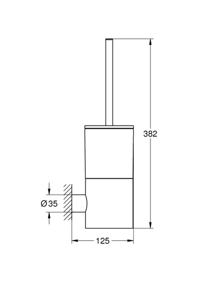 Grohe Atrio Tuvalet Fırçası Seti - 40314gl3 Altın