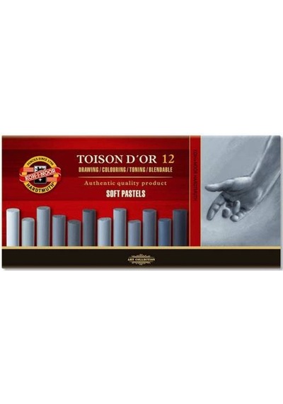 Koh-I Noor Toison D'Or Soft Pastel Boya Gri Tonlar 12 Renk N11.3370
