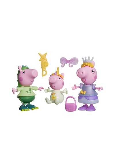 G2508 Peppa Pig 3lü Giydirme Seti - Three Little Piggies Dress-up