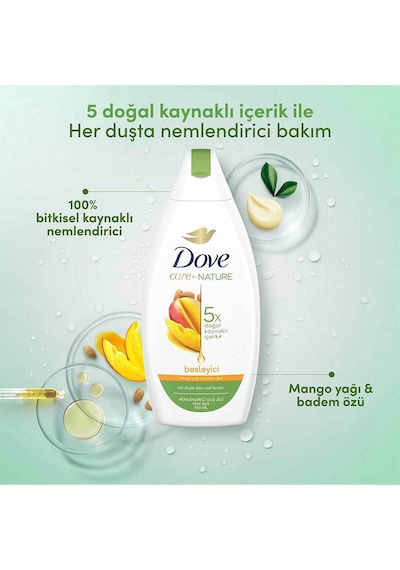 Care By Nature Nemlendirici Duş Jeli Mango Yağı & Badem Özü 450 Ml X3 Diğer