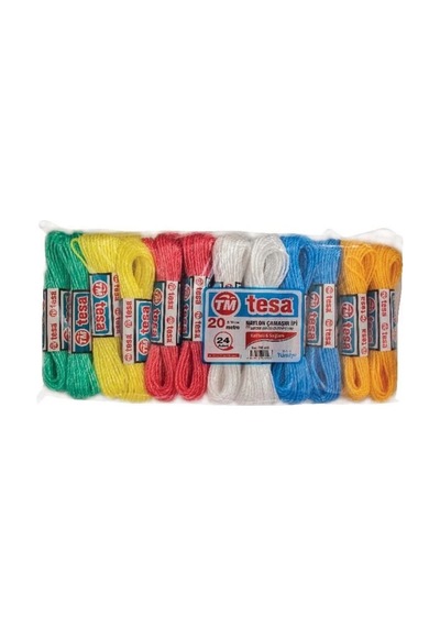 Temsan 20 Metre Naylon Çamaşır İpi 24'lü Açık Gri