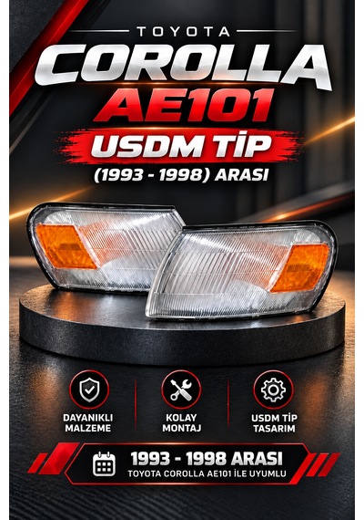 Toyota Corolla Ae101 Usdm Ön Sinyal Lambası Takımı Sağ+sol