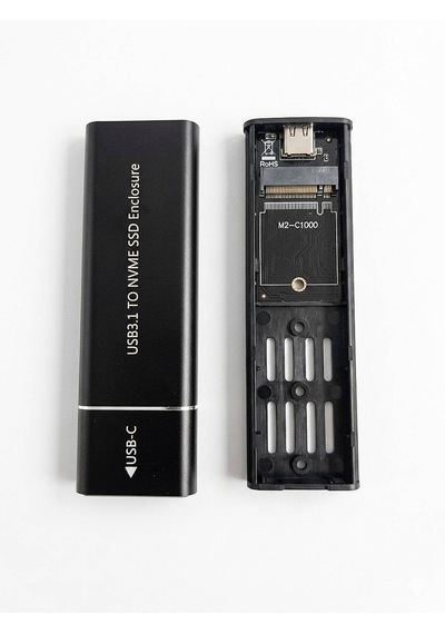 Nbtech Nb-m2001 M.2 Nvme Ssd Kutusu Usb 3.1 10gbps Type-c Yüksek Hızlı Harici Disk Kutusu