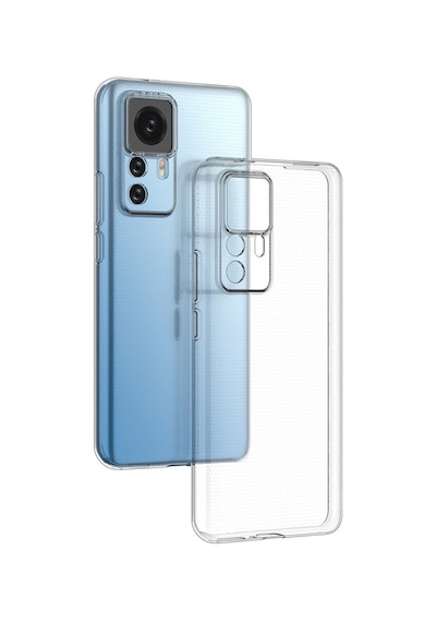 Xiaomi Mi 12T Uyumlu Kamera Korumalı 3D Şeffaf Silikon Kılıf