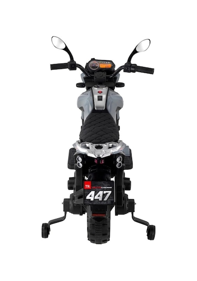 447 Motocross Akülü Motorsiklet 12v Gri