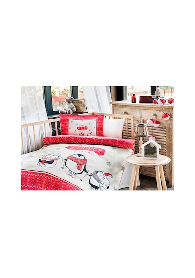 Özdilek Winter Friend Kışlık Flanel Bebek Nevresim Takımı Kırmızı