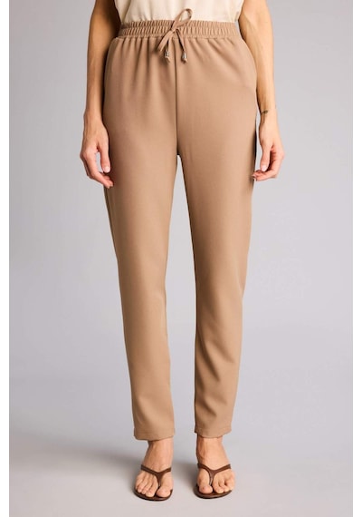 Defacto Slım Fıt Yüksek Bel Jogger Paça Pantolon H8464ax26smbn551 Kahve-bn551