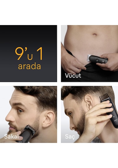 Braun Hepsi Bir Arada Series 5, 9 U 1 Arada Tıraş Kiti, Keskin Bıçak, Vücut Tıraşı Aıo5540