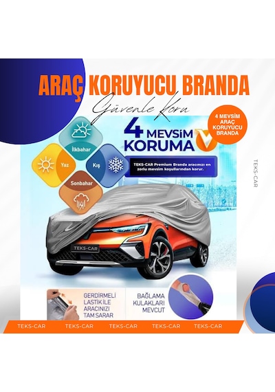 Oto Branda Tüm Binek Araçlara Uyumlu Oto Araba Brandası Örtüsü