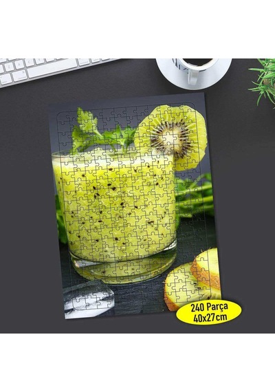 Kivi Kokteyl Bardak 240 Parça Puzzle Yapboz Tablo-103207770