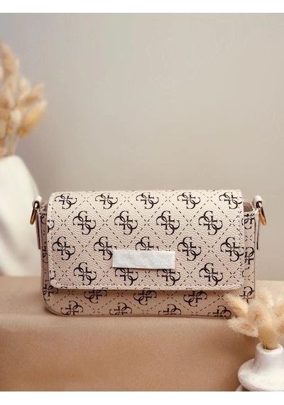 Elora Atelier Mila Mini Taş Beji Çanta Çok Renkli