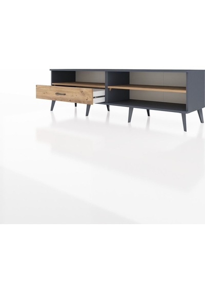 Hyperion Tv Ünitesi 2 Raflı Tek Çekmeceli 176x44x51 Antrasit-çam/çam Atlas Çam/atlas Çam Hyperion Tv Ünitesi 2 Raflı Tek Çekmeceli 176x44x51 Antrasit-çam/çam Atlas Çam/atlas Çam