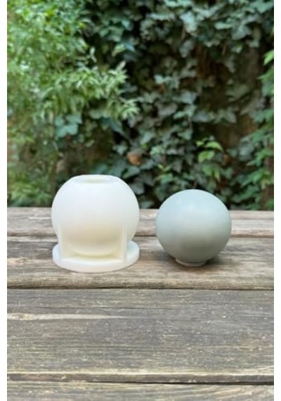 Küre 7cm Çap Silikon Mum Kalıbı Çok Renkli