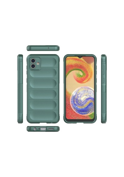 Newface Samsung Galaxy Uyumlu A04e Kılıf Optimum Silikon - Semeglbl - 14 Koyu Yeşil