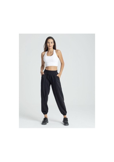 Winmoda34 Jogger Üç Iplik Şardonlu Eşofman Çımalı Siyah