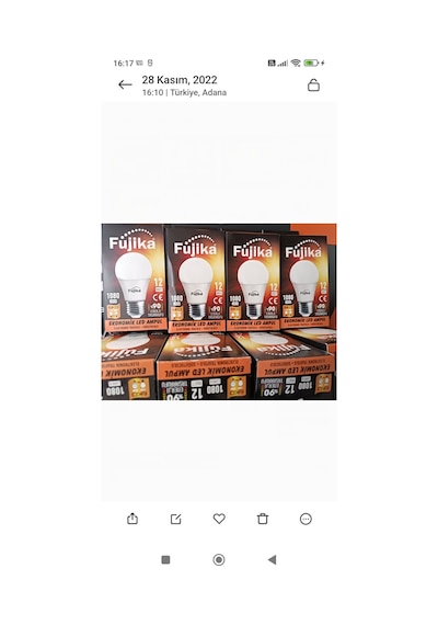 12W FUJİKA LED AMPÜL 10ADET