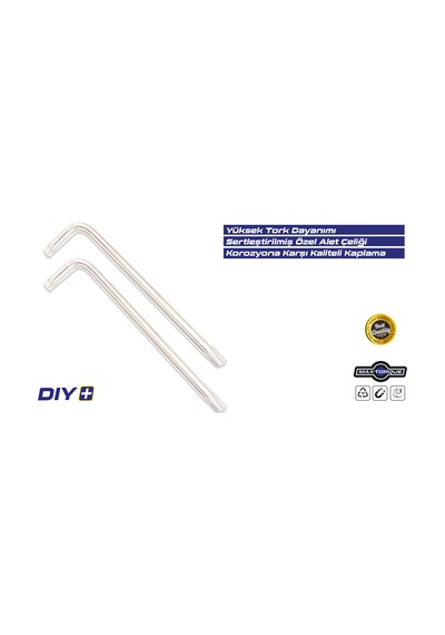 Fixio FX5008 8 Parça Uzun Torx Allen Takımı Seti