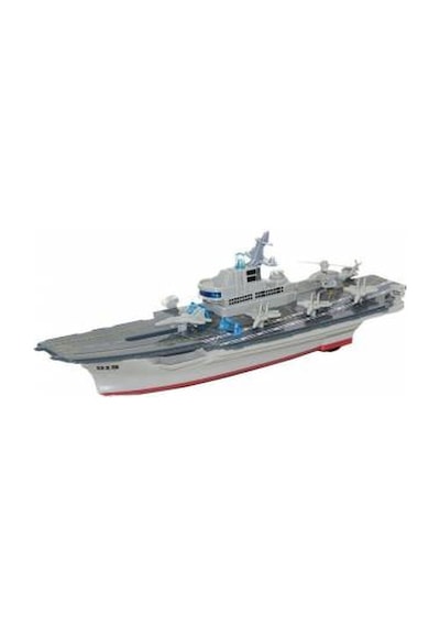 Sesli Işıklı Metal Çek Bırak Model Uçak Gemisi 21 Cm