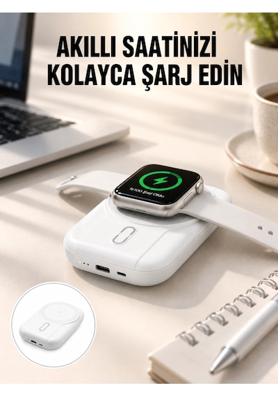 Hubrendy Tekno Kablosuz Ve Kablolu Şarj Destekli 10000 Mah Taşınabilir Powerbank Yeni Nesil Diğer