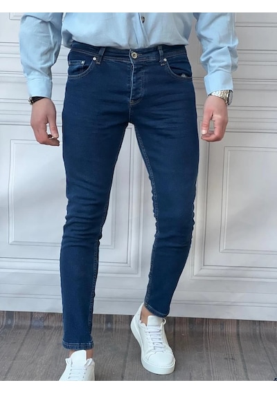 Modefendi Skinyfit Yüksek Kalite Likralı Kot Pantolon Mavi
