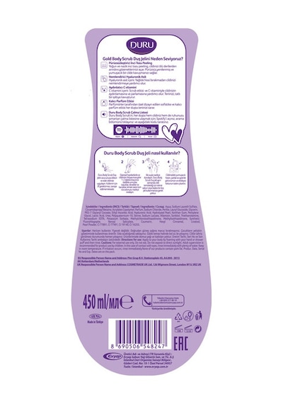 Duru Body Scrub Gold Duş Jeli 2 x 450 ML