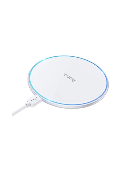 Hoco. Cw6 Pro Easy 15w 1m Kablosuz Magsafe Şarj Cihazı - Beyaz