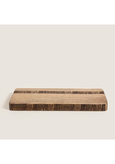 Felicita Ahşap Sunum Tabağı 15x31 H2.32cm Natural