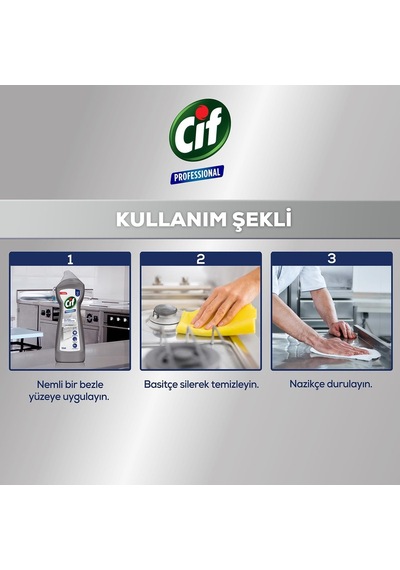 Cif Profesyonel Çok Amaçlı Krem Temizleyici 750 Ml 10'lu Set