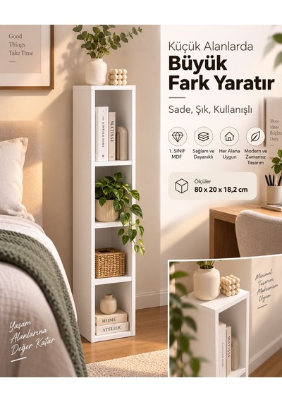 Dar Raf Gizlenebilir Özellik Beyaz