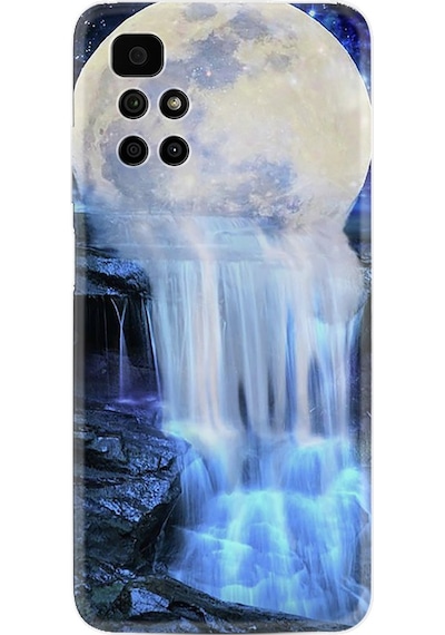 Xiaomi Redmi 10 2022 Kılıf Resimli Silikon Blue Moon 1308
